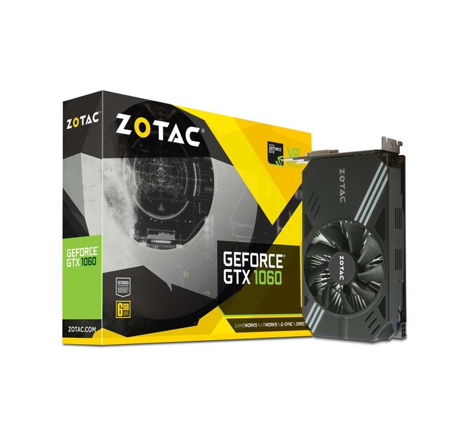 Grafikkort - ZOTAC GeForce GTX 1060 Mini - 6GB GDDR5 RAM - Grafikkort - ZT-P10600A-10L