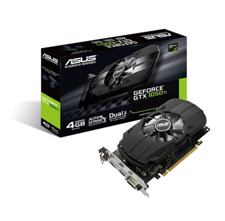 Grafikkort - ASUS GeForce GTX 1050 Ti Phoenix - 4GB GDDR5 RAM - Grafikkort - 90YV0A70-M0NA00