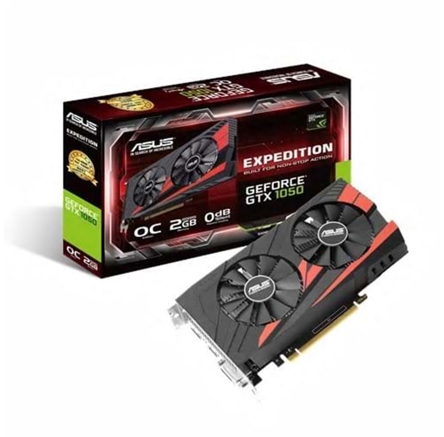 Grafikkort - ASUS GeForce GTX 1050 Expedition OC - 2GB GDDR5 RAM - Grafikkort - 90YV0A84-M0NA00