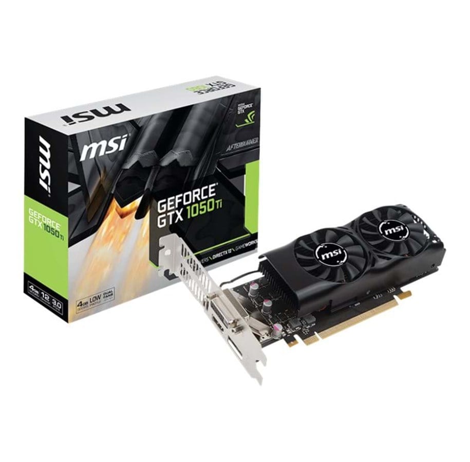 Grafikkort - MSI GeForce GTX 1050 Ti Low Profile - 4GB GDDR5 RAM - Grafikkort - GTX 1050 Ti 4GT LP