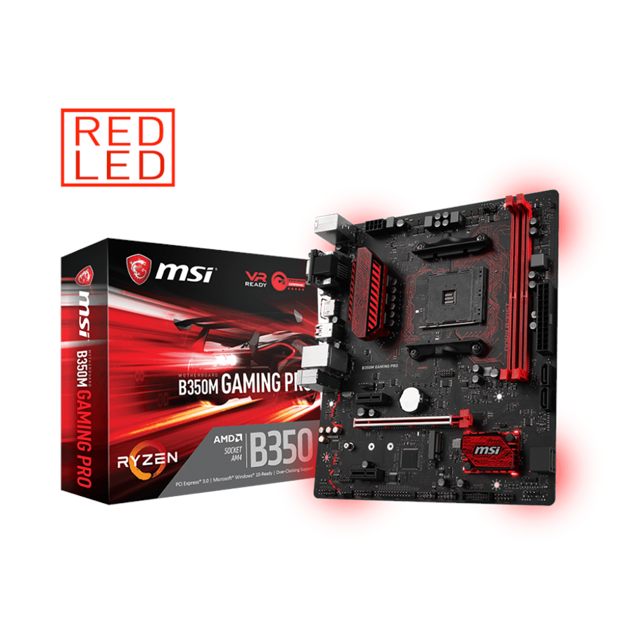 Bundkort - MSI B350M GAMING PRO Bundkort - AMD B350 - AMD AM4 socket - DDR4 RAM - ATX - B350M GAMING PRO