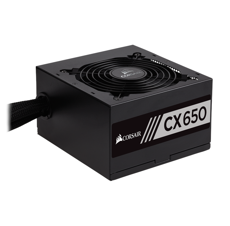 Strømforsyning - Corsair CX650 Strømforsyning - 650 Watt - 120 mm - ATX - 80 Plus Bronze certified - CP-9020122-EU