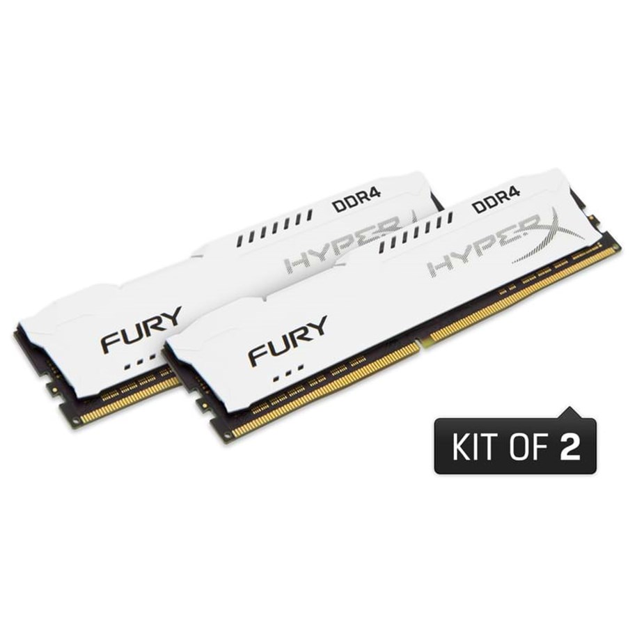 RAM - Kingston HyperX Fury DDR4-2666 WH C16 DC - 16GB - HX426C16FW2K2/16