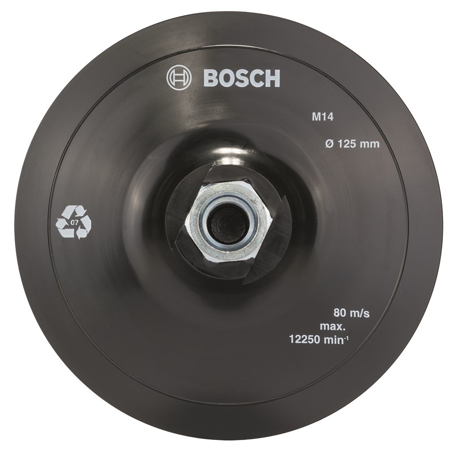 Vinkelsliber - Bosch Bagskive med velcro, 125 mm - 2608601077