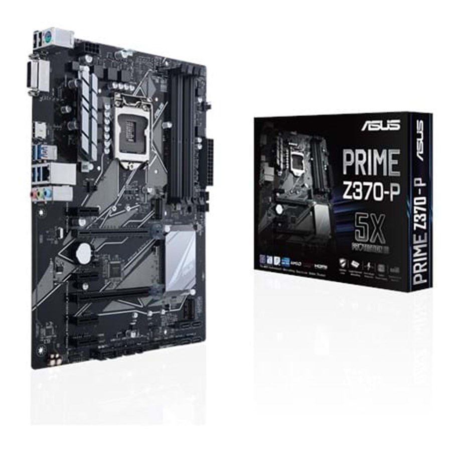 Bundkort - ASUS PRIME Z370-P Bundkort - Intel Z370 - Intel LGA1151 - DDR4 RAM - ATX - 90MB0VH0-M0EAY0