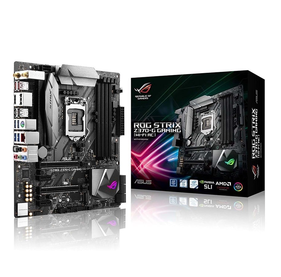 Bundkort - ASUS ROG STRIX Z370-G GAMING (WI-FI AC) Bundkort - Intel Z370 - Intel LGA1151 socket - DDR4 RAM - Micro-ATX - 90MB0VZ0-M0EAY0