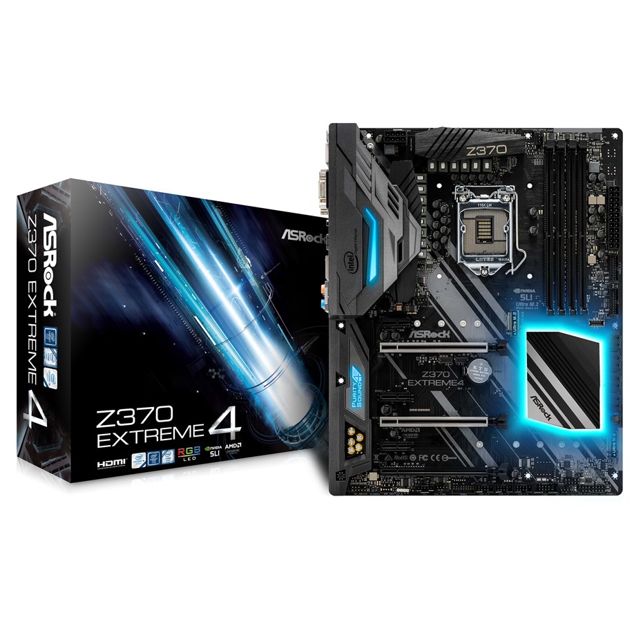 Bundkort - ASRock Z370 Extreme4 Bundkort - Intel Z370 - Intel LGA1151 - DDR4 RAM - ATX - 90-MXB5U0-A0UAYZ