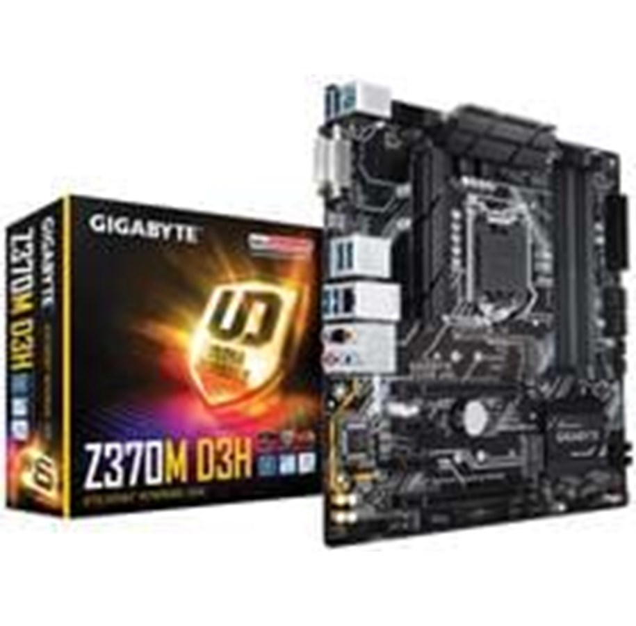 Bundkort - GIGABYTE Z370M D3H Bundkort - Intel Z370 - Intel LGA1151 socket - DDR4 RAM - Micro-ATX - Z370M D3H