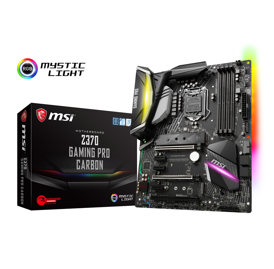 Bundkort - MSI Z370 GAMING PRO CARBON Bundkort - Intel Z370 - Intel LGA1151 - DDR4 RAM - ATX - Z370 GAMING PRO CARBON