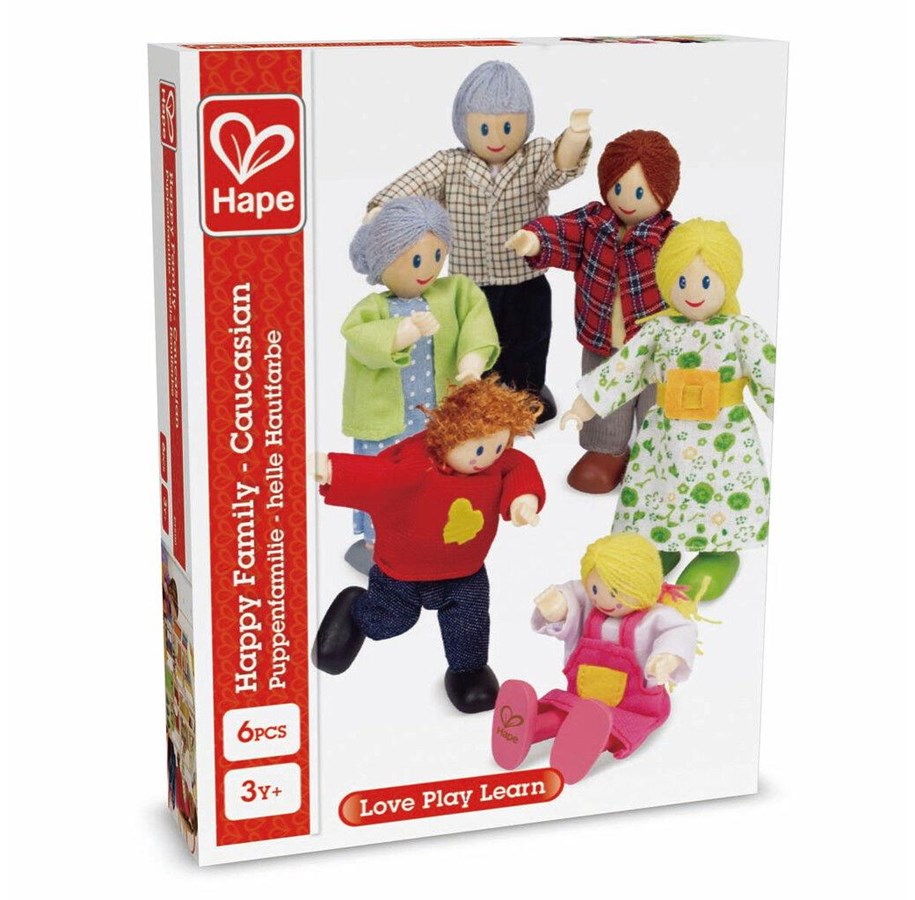 Trælegetøj - Hape Doll House Family - 5684