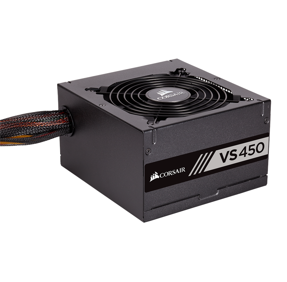 Strømforsyning - Corsair VS450 v2 (2018) Strømforsyning - 450 Watt - 120 mm - ATX - 80 Plus White certified - CP-9020170-EU