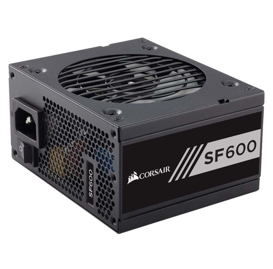 Strømforsyning - Corsair SFX series SF600 Platinum Strømforsyning - 600 Watt - 92 mm - ATX - 80 Plus Platinum certified - CP-9020182-EU