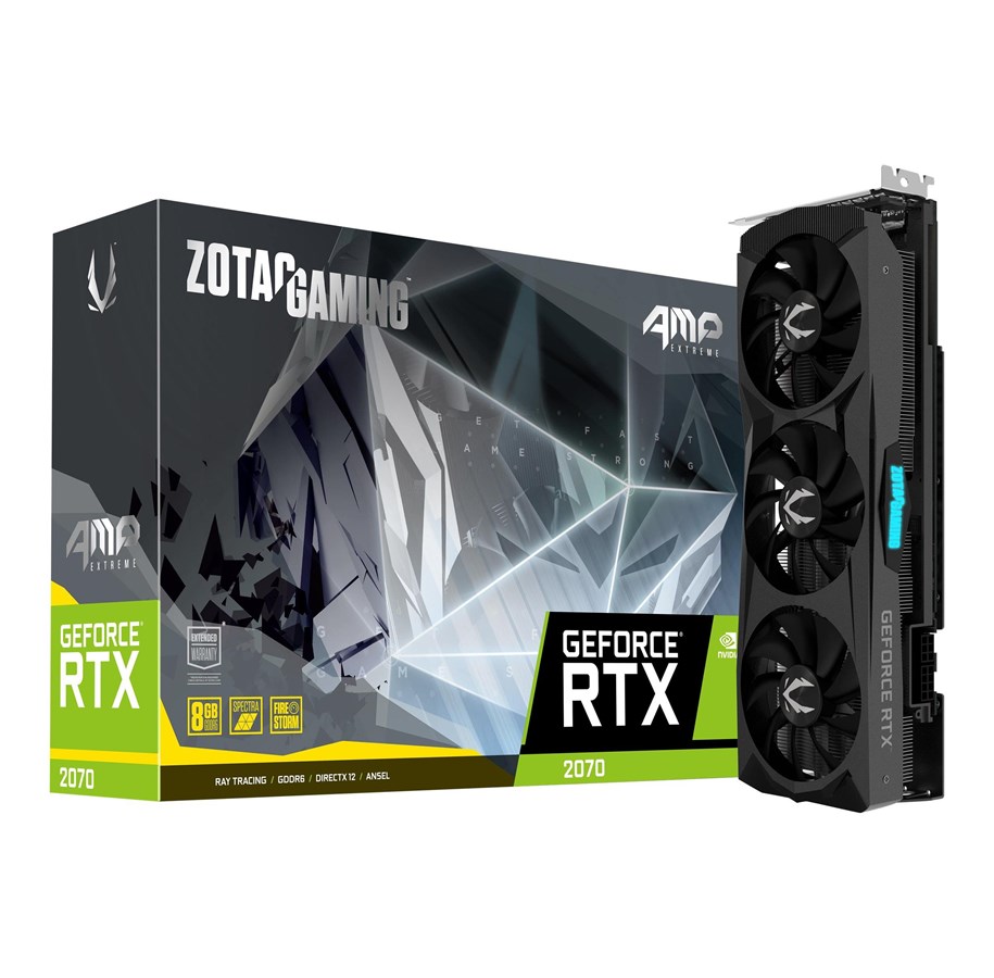 Grafikkort - ZOTAC GeForce RTX 2070 AMP Extreme - 8GB GDDR6 RAM - Grafikkort - ZT-T20700B-10P