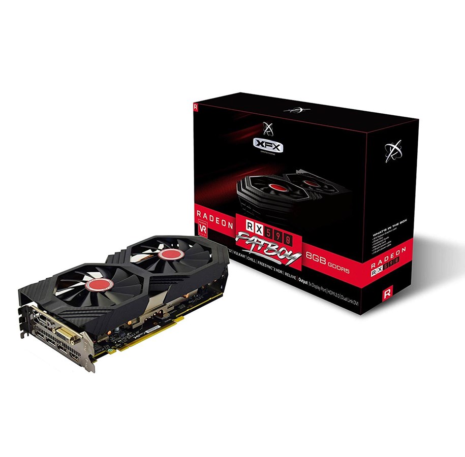 Grafikkort - XFX Radeon RX 590 FATBOY - 8GB GDDR5 RAM - Grafikkort - RX-590P8DFD6