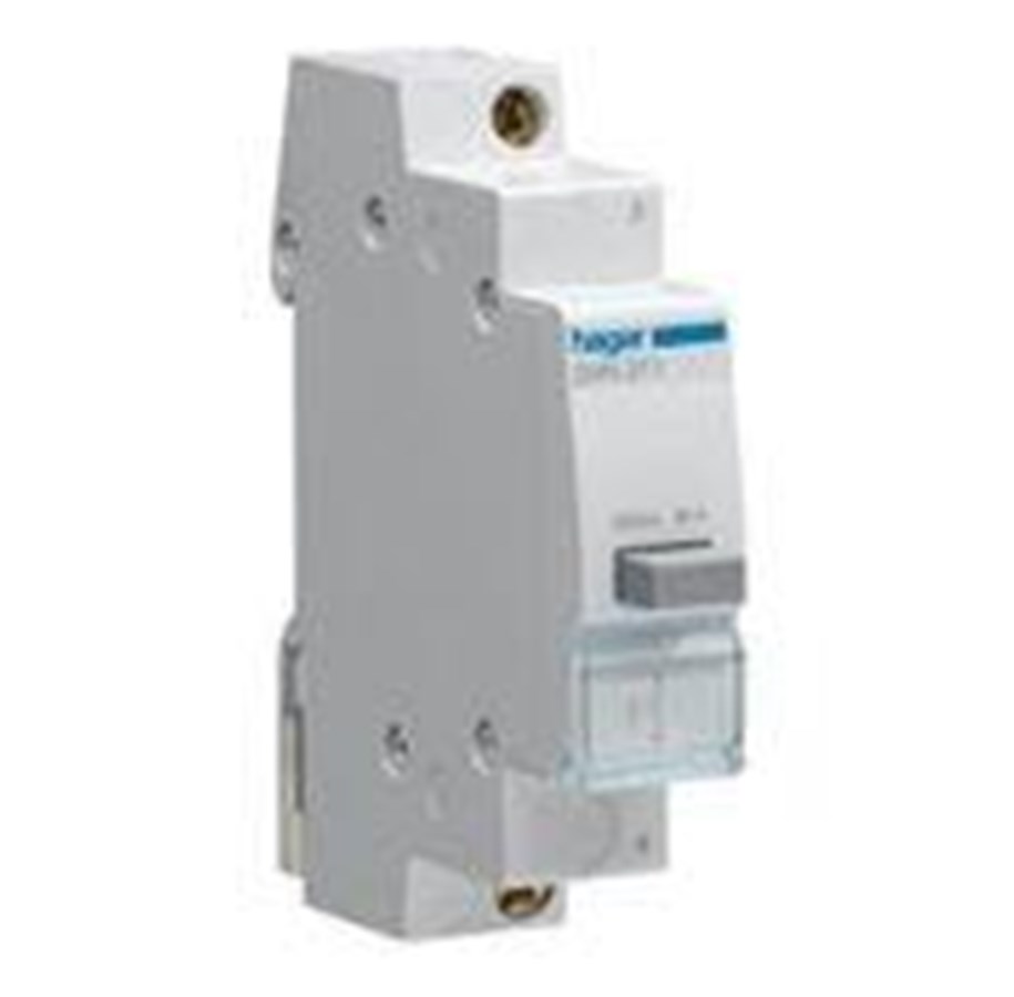 Komponenter til tavler og kasser - Hager Trykknap 16A 1sl+1br 250V - SVN351