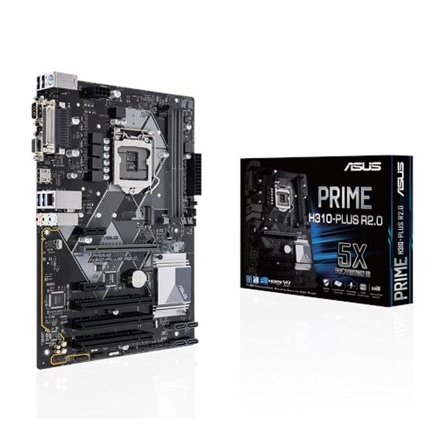 Bundkort - ASUS PRIME H310-PLUS R2.0 Bundkort - Intel H310 - Intel LGA1151 socket - DDR4 RAM - ATX - 90MB0ZV0-M0EAY0