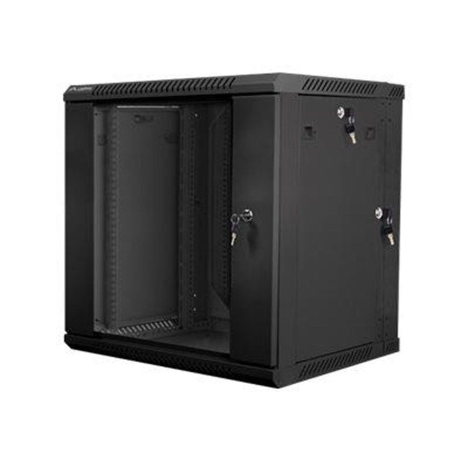 Rack skabe - Lanberg WF02-6612-10B - 12U - Wall Mount Rack Cabinet - WF02-6612-10B