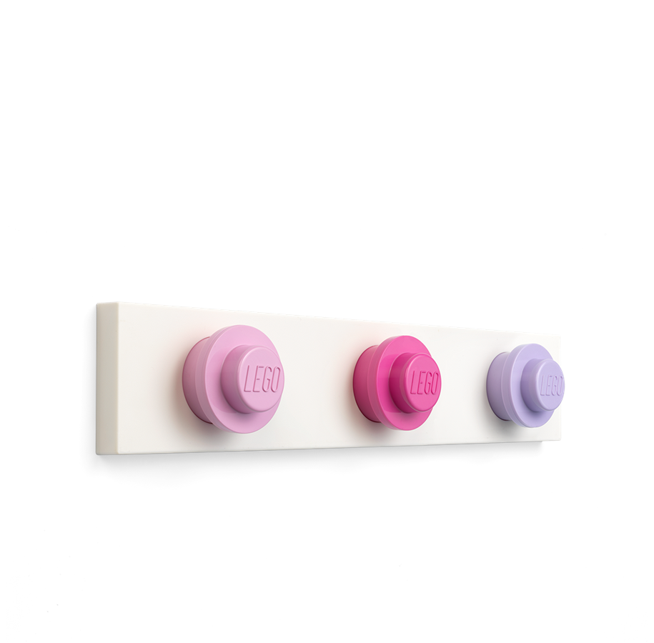 Børneværelse - LEGO Knagerække - lyserød, pink, - 41110002