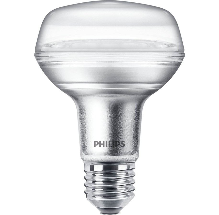 Lyskilder - Philips LED pære Reflektor R80 4W/827 (60W) 36° E27 - 929001891503