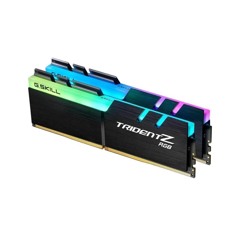 RAM - G.Skill Trident Z RGB DDR4-3600 - 64GB - CL18 - Dual Channel (2 pcs) - Intel XMP - Sort med RGB - F4-3600C18D-64GTZR