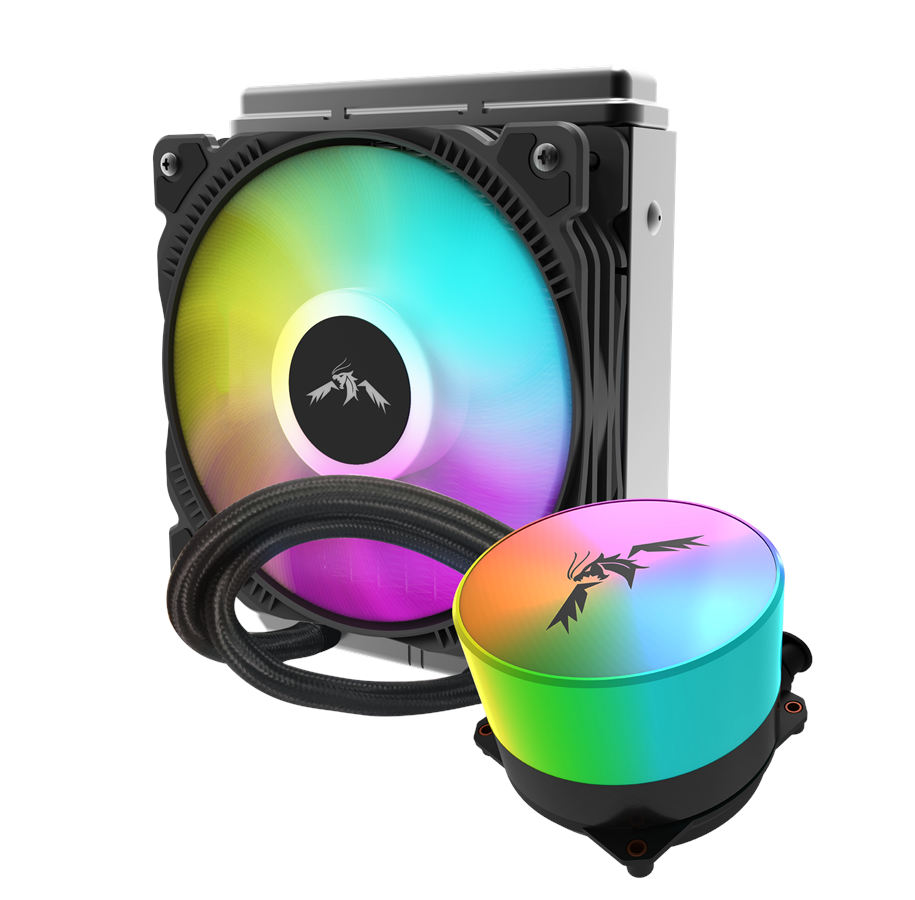 CPU Køler - DUTZO Kōri Lite RGB 120 - CPU Vandkøling - Max 30 dBA - KORI-LITE-RGB-120