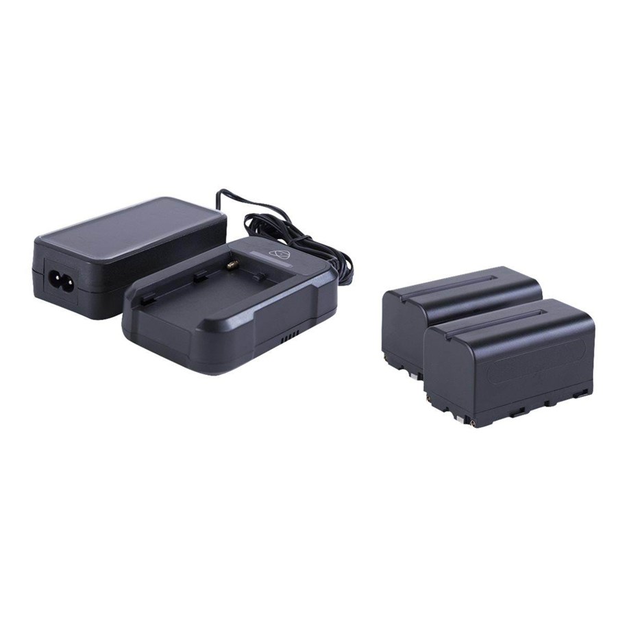 Akku & Lader - Atomos Power Kit battery charger + AC power adapter - with battery - ATOMXPWKT2
