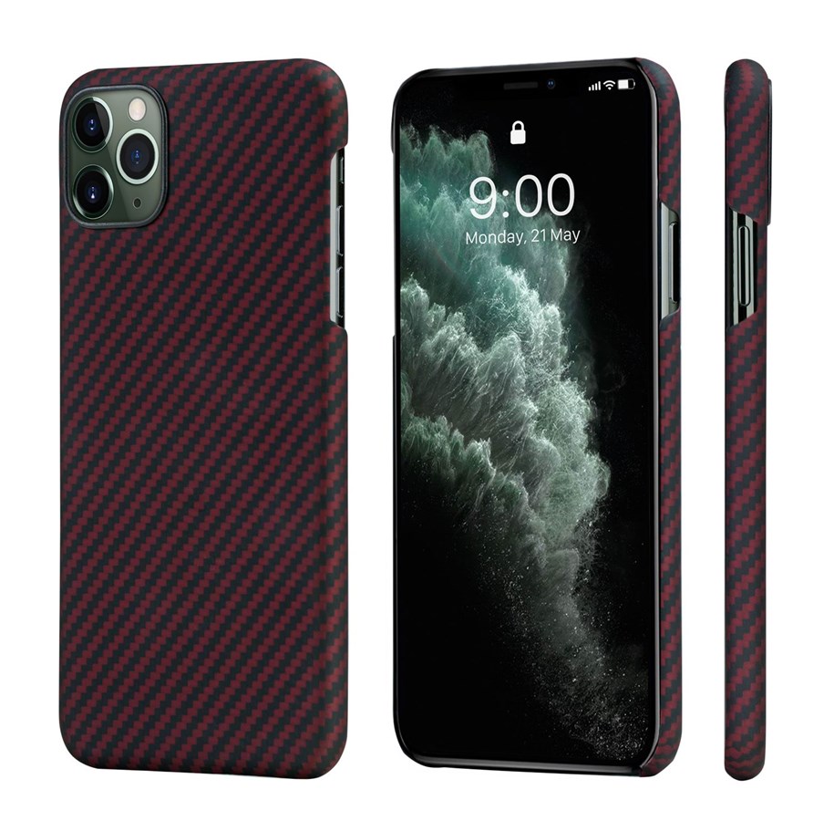 Mobil - Covers & Cases - PITAKA Apple iPhone 11 Pro MagEz Case - Black/Red Twill - KI1103