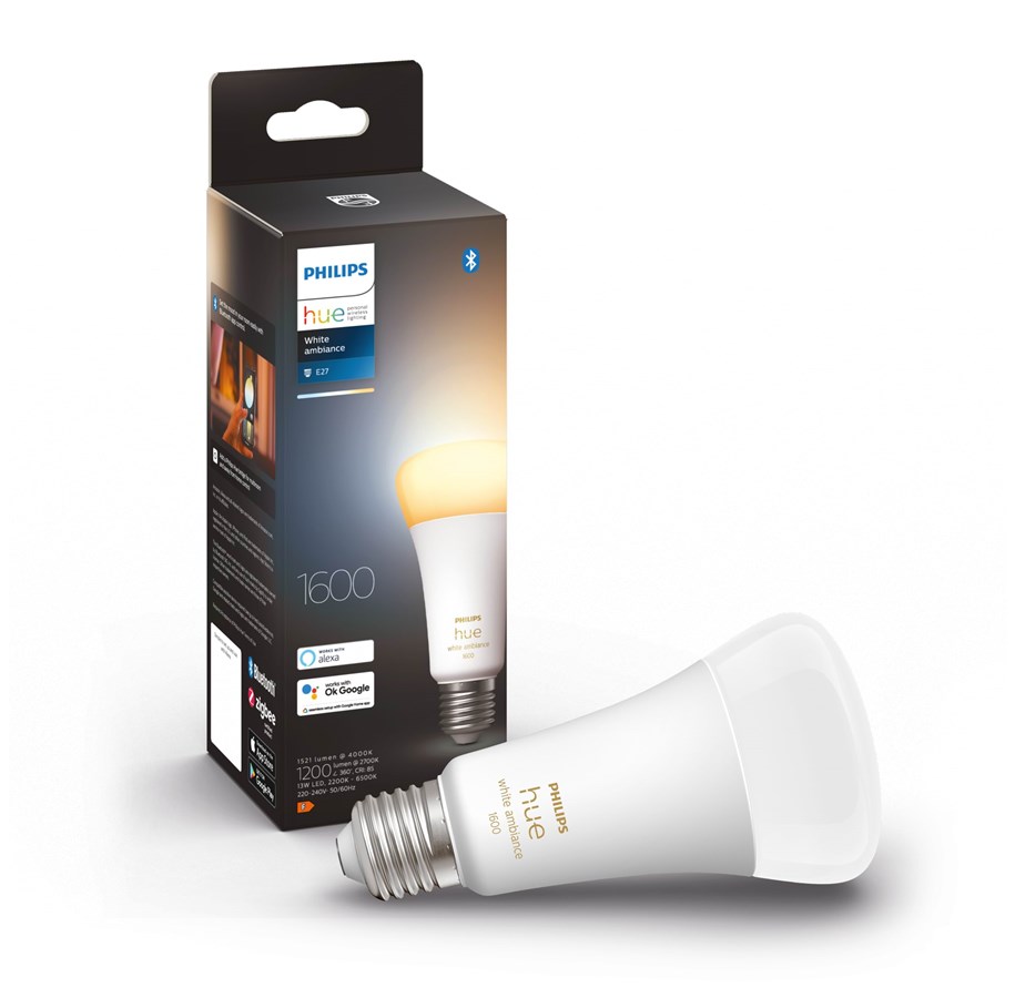Smart Home - Philips Hue White Ambiance A67 E27 1600 Lumen - 1-Pak - 929002471901
