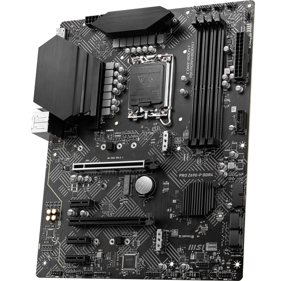 MSI PRO Z690 P DDR4 Bundkort Intel Z690 Intel LGA1700 Socket DDR4 