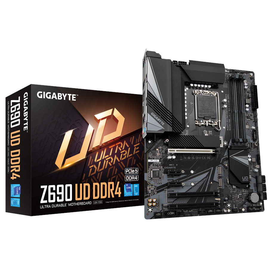 Bundkort - GIGABYTE Z690 UD DDR4 Bundkort - Intel Z690 - Intel LGA1700 socket - DDR4 RAM - ATX - Z690 UD DDR4