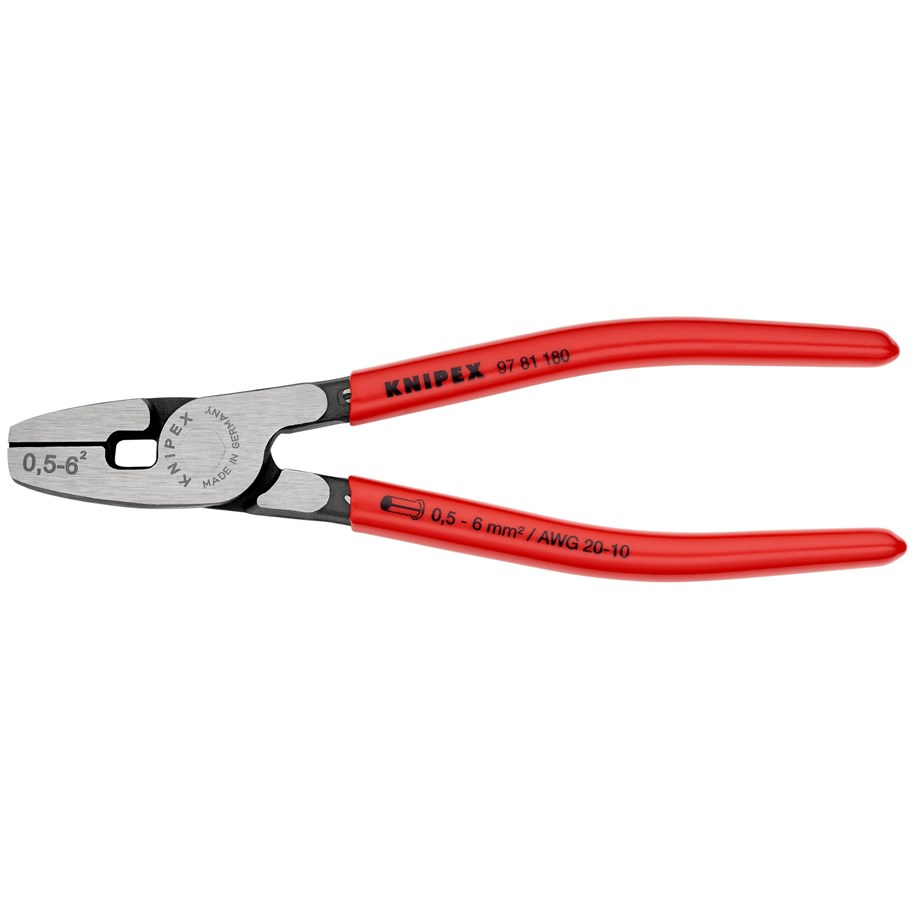 Håndværktøj  - KNIPEX Crimptang til kabeltyller - 97 81 180