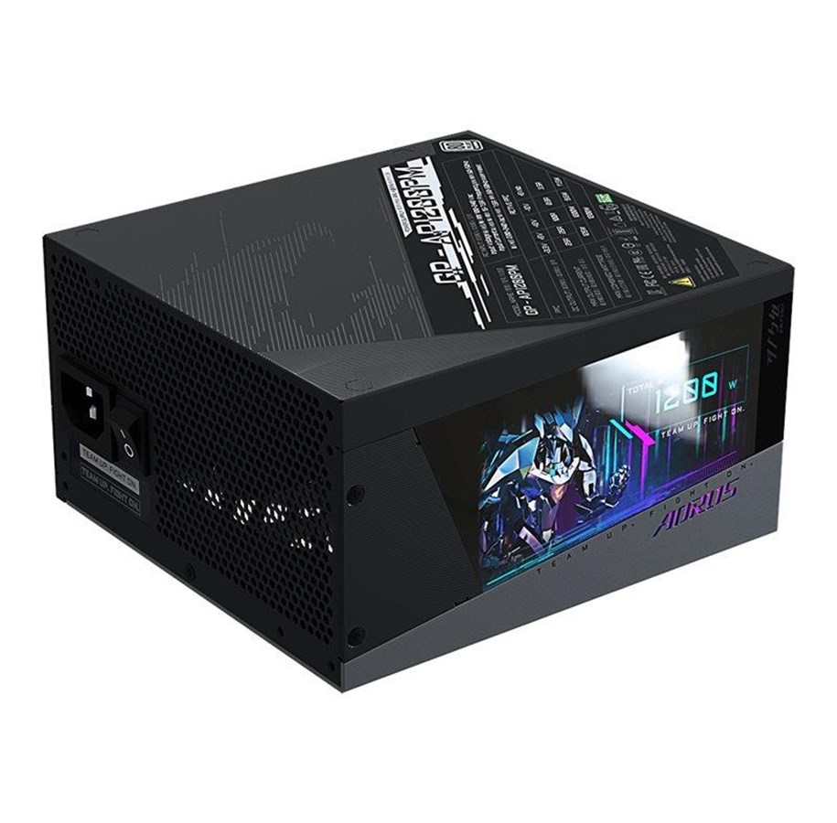Strømforsyning - GIGABYTE AORUS AP1200PM Strømforsyning - 1200 Watt - 140 mm - ATX - 80 Plus Platinum certified - GP-AP1200PM