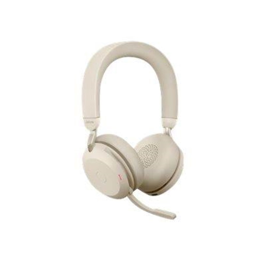 Hovedtelefoner/headset - Jabra Evolve2 75 Link380a UC Stereo Beige - 27599-989-998