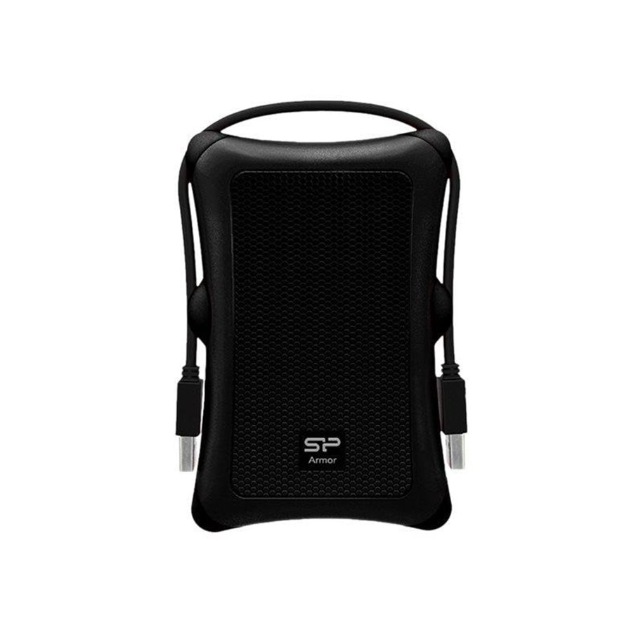 Harddisk - Ekstern - Silicon Power Armor A30 - 2TB - Ekstern Harddisk - Sort - SP020TBPHDA30S3A