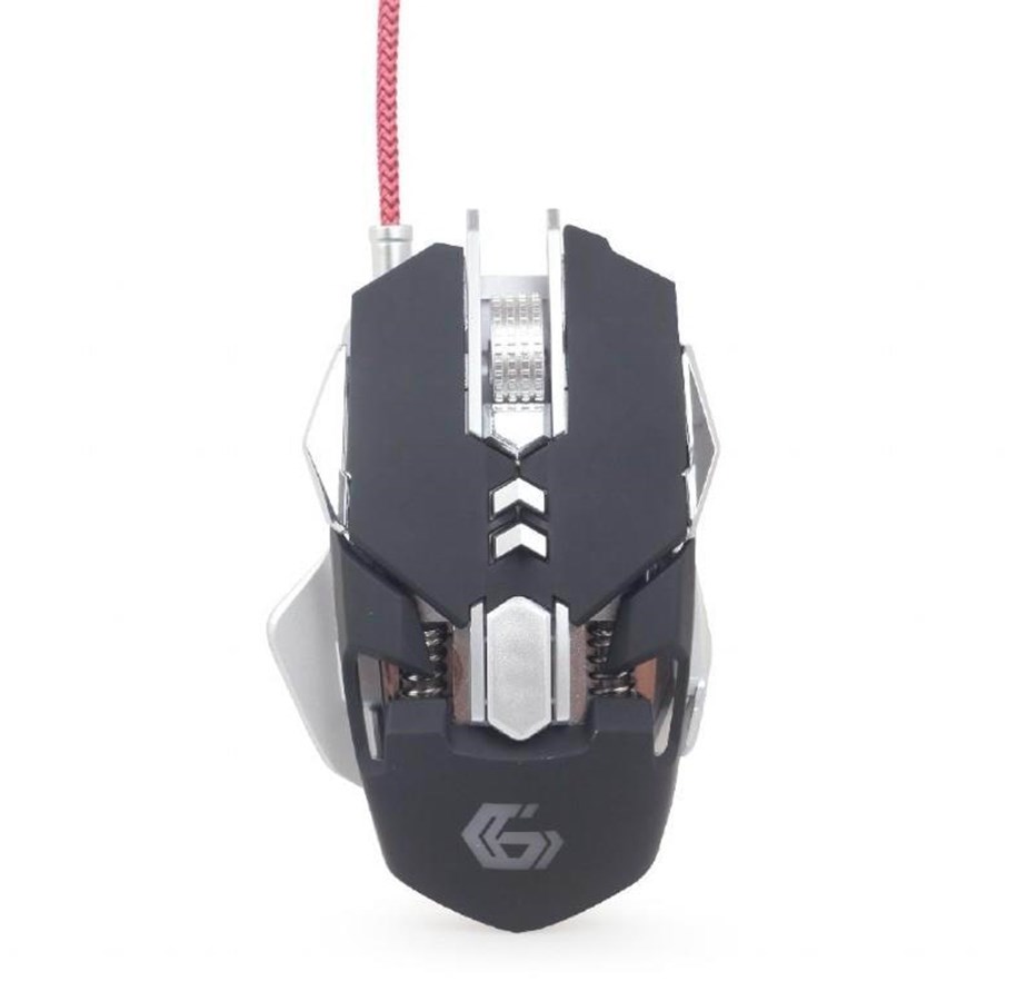 Mus - Gembird Programmable USB Gaming Mouse - Gaming Mus - Optisk - 7 knapper - Sort med RGB lys - MUSG-05