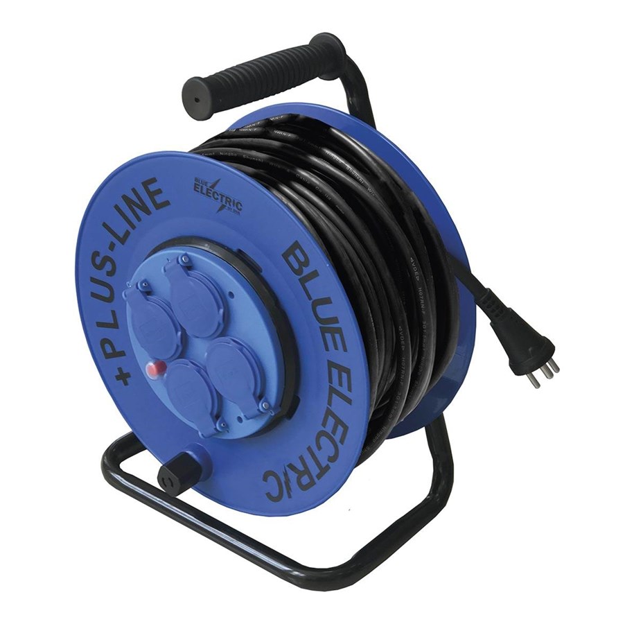 Kabeltromle - Blue Electric Cable drum +PlusLine - 40 M - 5704587029168