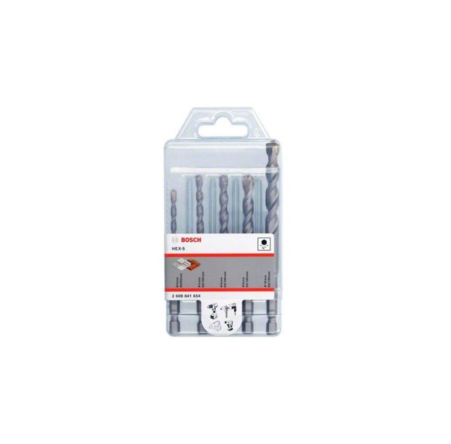 Bor & bits - Bosch Hex5 Drill Bit Set 4-10 mm 5 pcs. - 2608841654