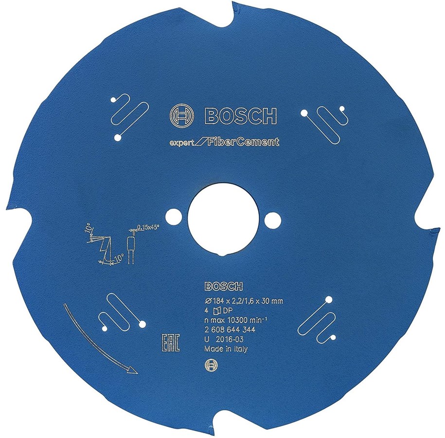 Rundsav - Bosch Circular Saw Blade 184 x 30 x 2.2 mm Exp Fibre Cement - 2608644344