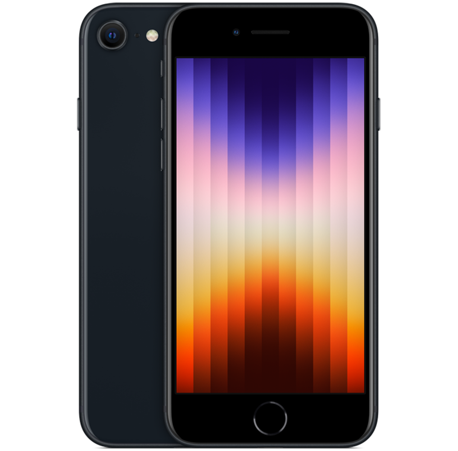 Mobil - Apple iPhone SE (2022) 5G 128GB - Midnight - MMXJ3QN/A