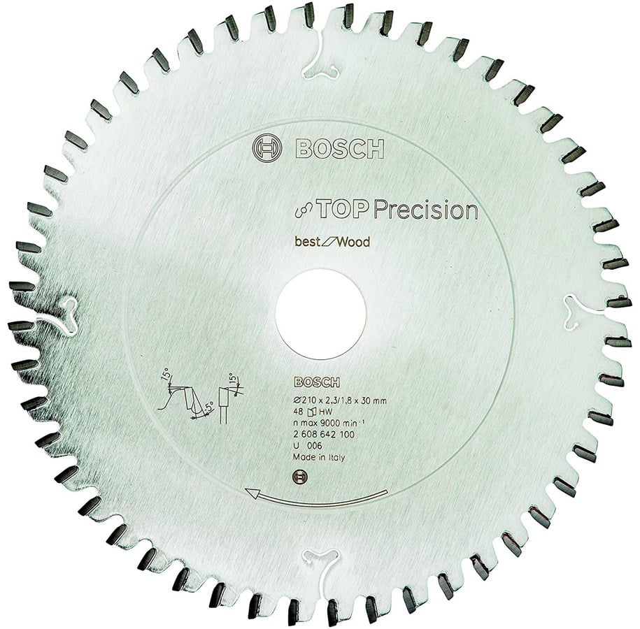 Rundsav - Bosch Circular Saw Blade Top Precision 210 x 2.3 x 30 mm - 2608642100