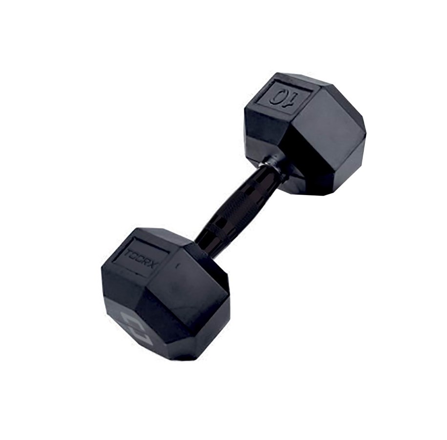Sport & Fitness - Toorx Hexagon Gummi Håndvægt 40 Kg. - AMEG-40IONE SIZE