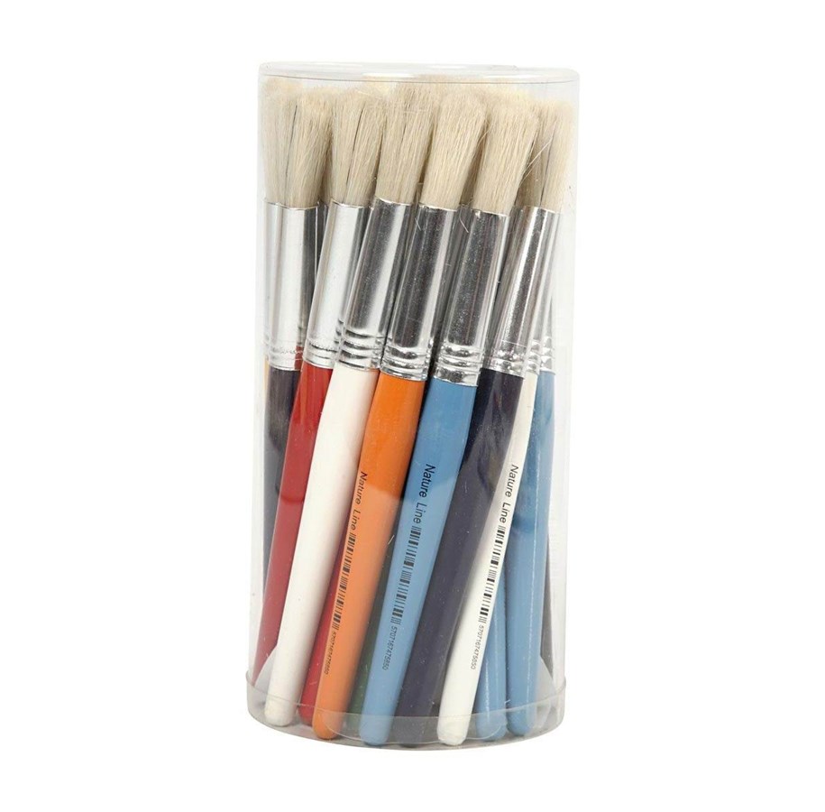 Hobby artikler - Creativ Company Round small brushes 30pcs. - 10350