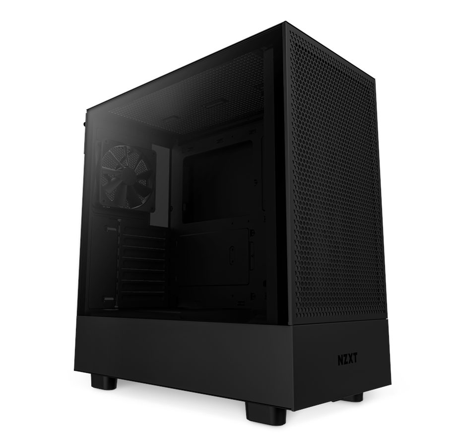 Kabinet - NZXT H5 Flow Matte Black - Kabinet - Miditower - Sort - CC-H51FB-01
