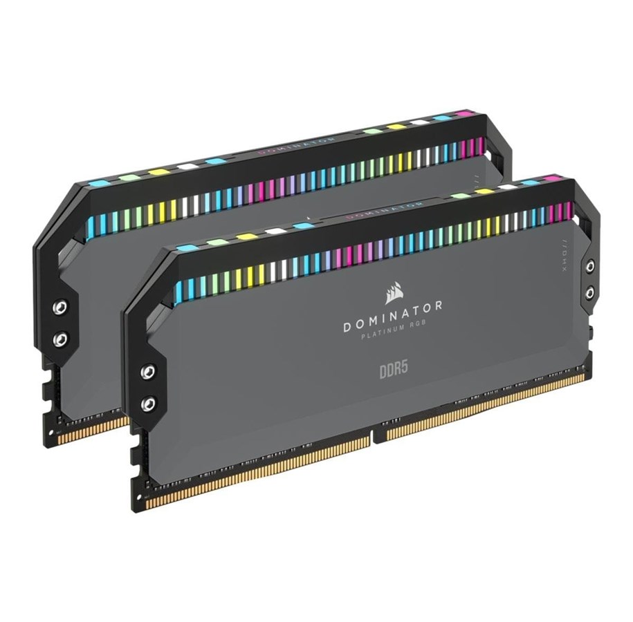 RAM - Corsair Dominator Platinum RGB DDR5-5600 - 32GB - CL36 - Dual Channel (2 pcs) - AMD EXPO & Intel XMP - Grå med RGB - CMT32GX5M2B5600Z36