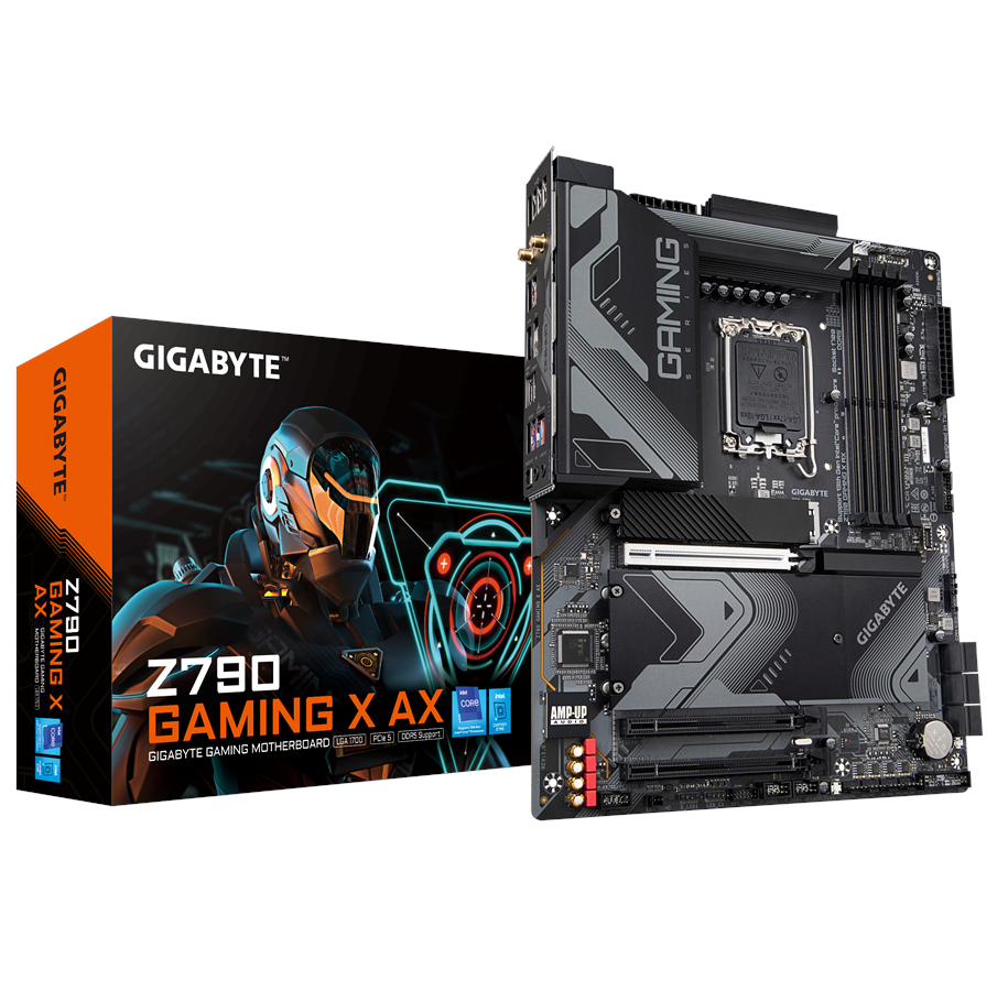 Bundkort - GIGABYTE Z790 GAMING X AX Bundkort - Intel Z790 - Intel LGA1700 - DDR5 RAM - ATX - Z790 GAMING X AX
