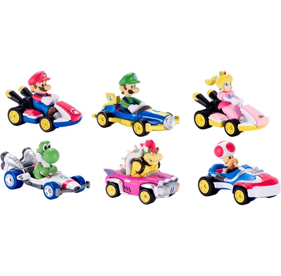 Legetøjsbil - Hot Wheels Mario Kart Replica Diecast 1:64 (Assorted) - 965-3001