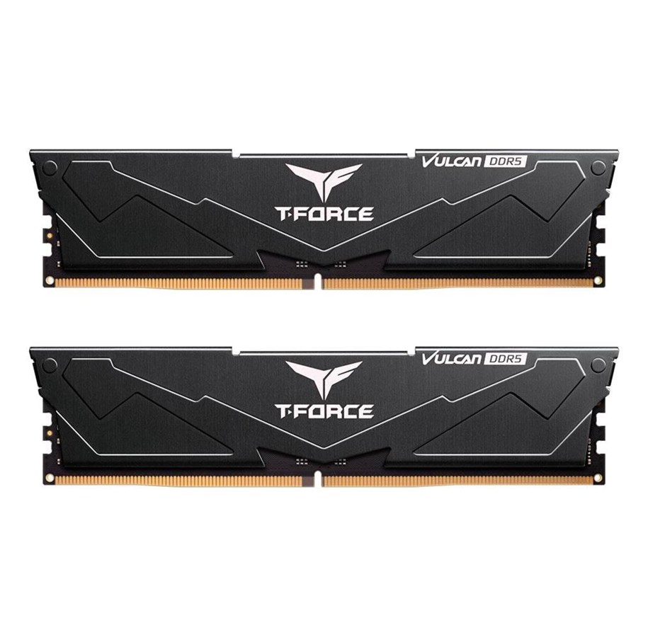 RAM - Team Group T-Force Vulcan DDR5-5600 - 32GB - CL36 - Dual Channel (2 pcs) - AMD EXPO & Intel XMP - Sort - FLBD532G5600HC36BDC01