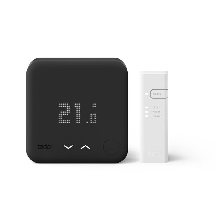 Smart Home - tado Starter Kit Wired Smart Thermostat V3+ (Black Edition) - TAD-104530