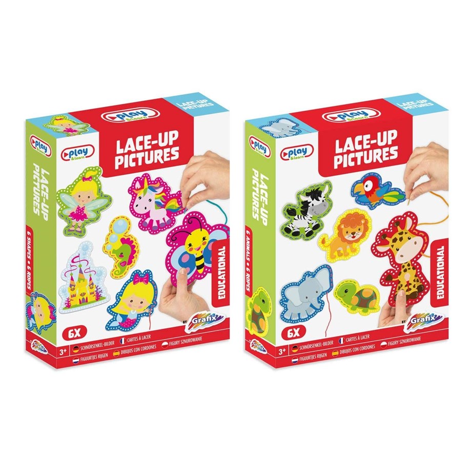 Puslespil - Grafix Beading set Animals 6pcs. - 100044