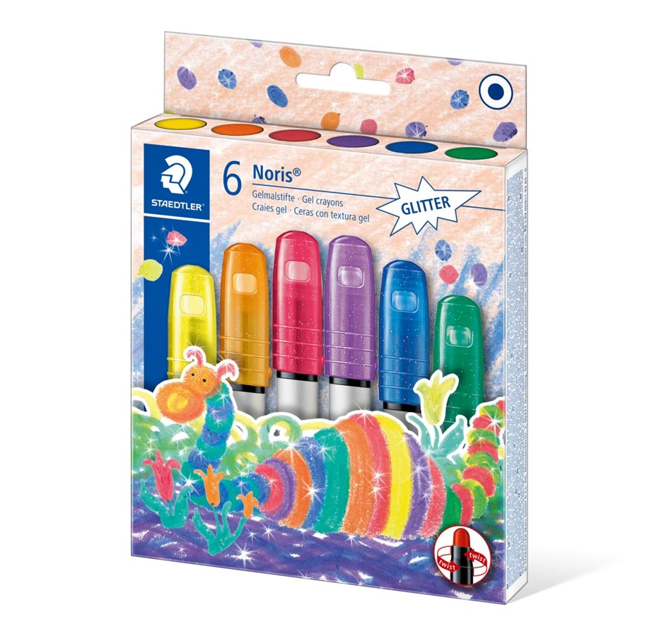 Skrive- og Tegneværktøjer - Staedtler Gel Twisters Metallic 6 ass./æske - 2390M C6